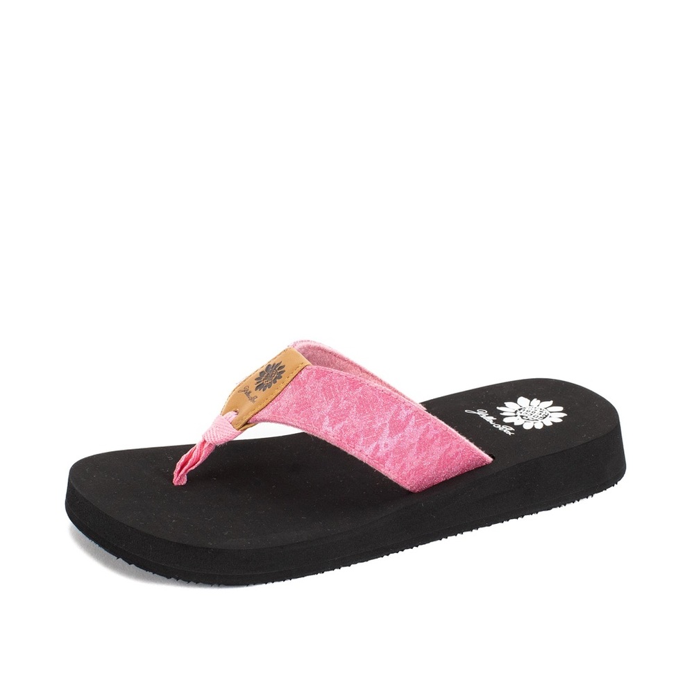 YELLOW BOX FLOPS FONSIE FUCHSIA FLIP FLOP NEW IN BOX MEDIUM - Picture 2 of 4
